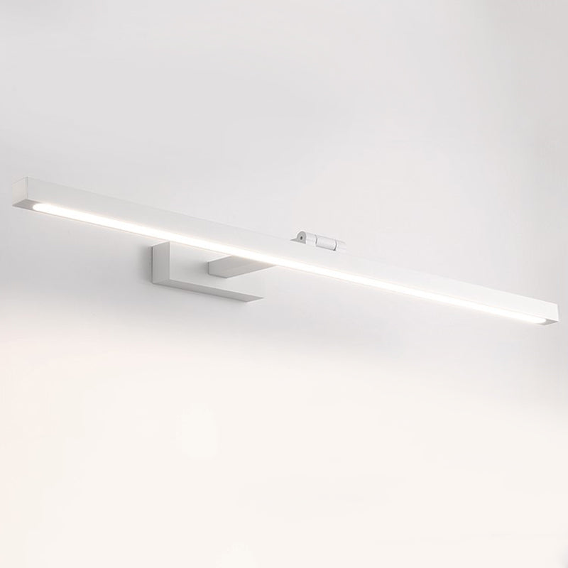 Rectangular Sconce Light Fixture Minimalist Style Metal LED White Wall Lighting Fixture