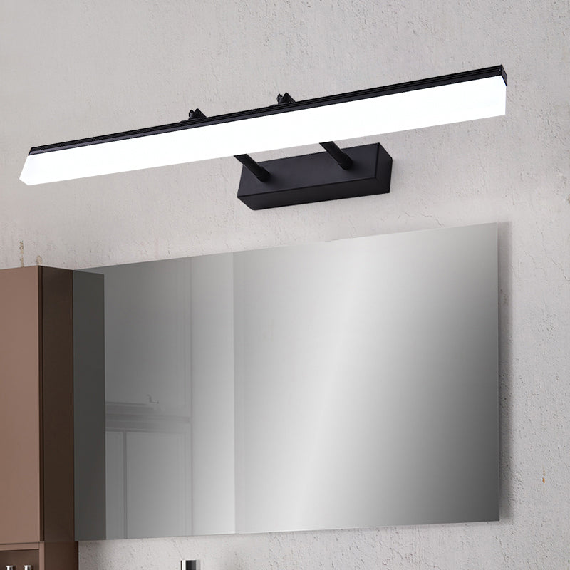 Lampada rettangolare per la lampada con applique del bagno in metallo a muro moderno lampada