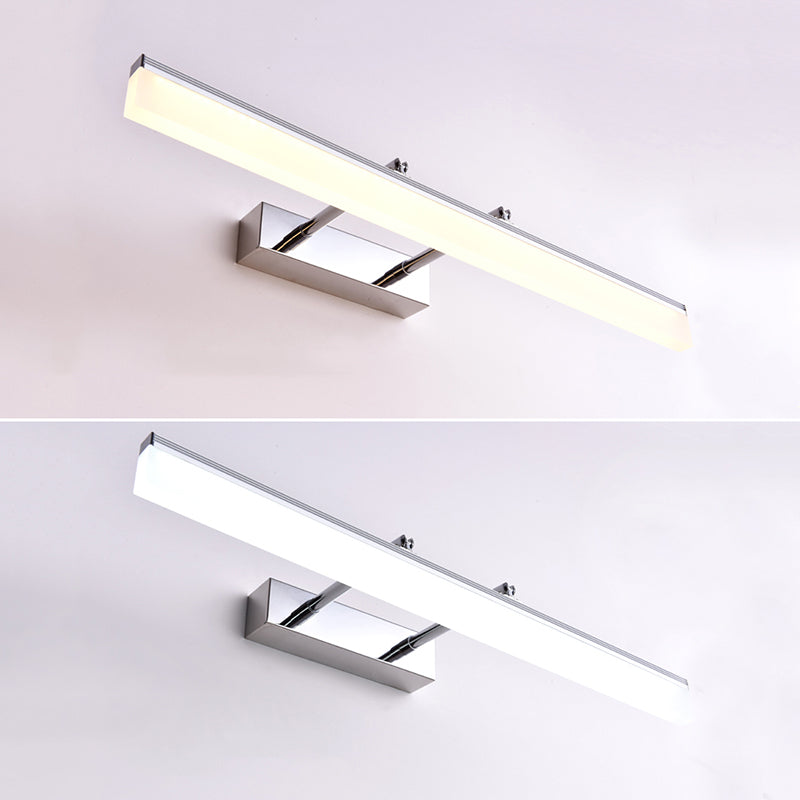 Lampada rettangolare per la lampada con applique del bagno in metallo a muro moderno lampada