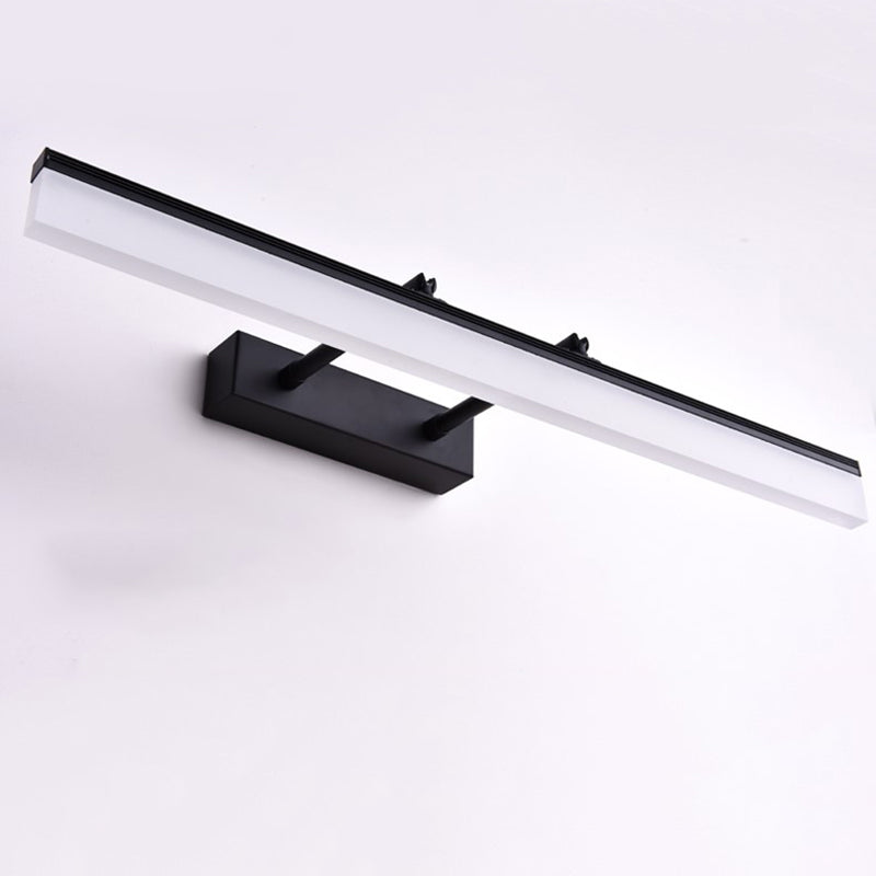 Lampada rettangolare per la lampada con applique del bagno in metallo a muro moderno lampada