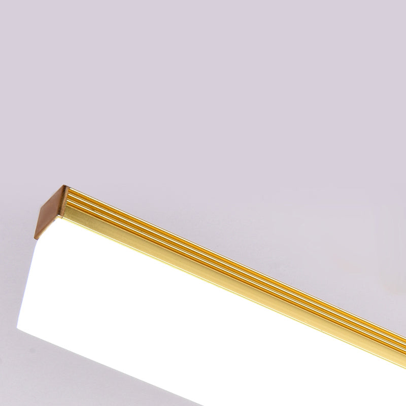 Lampada rettangolare per la lampada con applique del bagno in metallo a muro moderno lampada