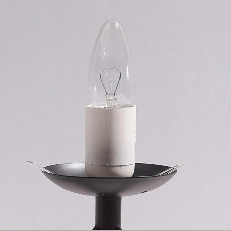 Lampada da tavolo minimalista con paralume a globo in vetro bianco, 1 lampadina, treppiede, camera da letto, comodino