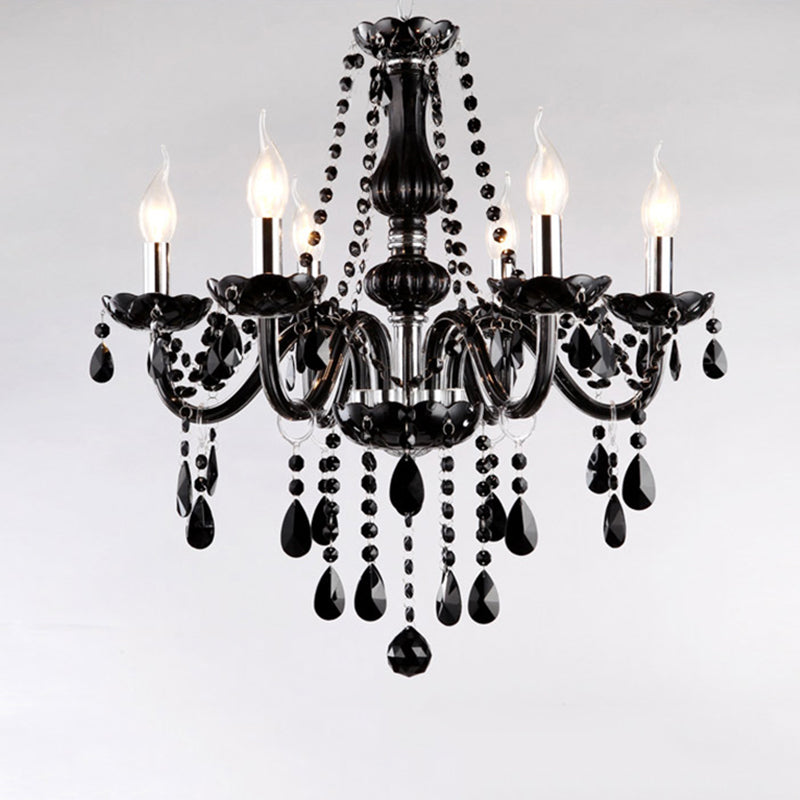 Lámpara de araña de velas iluminación de vidrio tradicional iluminación para restaurante