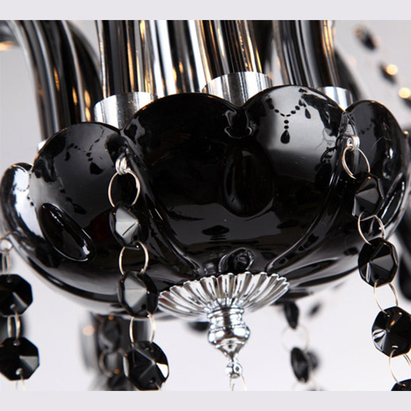 Lámpara de araña de velas iluminación de vidrio tradicional iluminación para restaurante