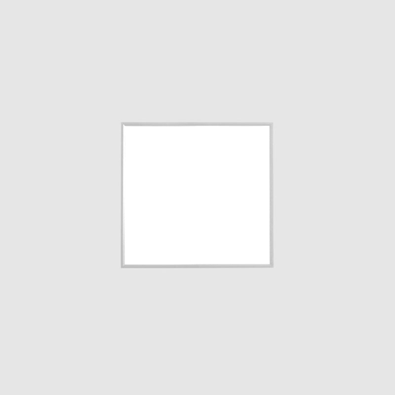 Plafonnier LED carré moderne à 1 lumière en aluminium pour bureau