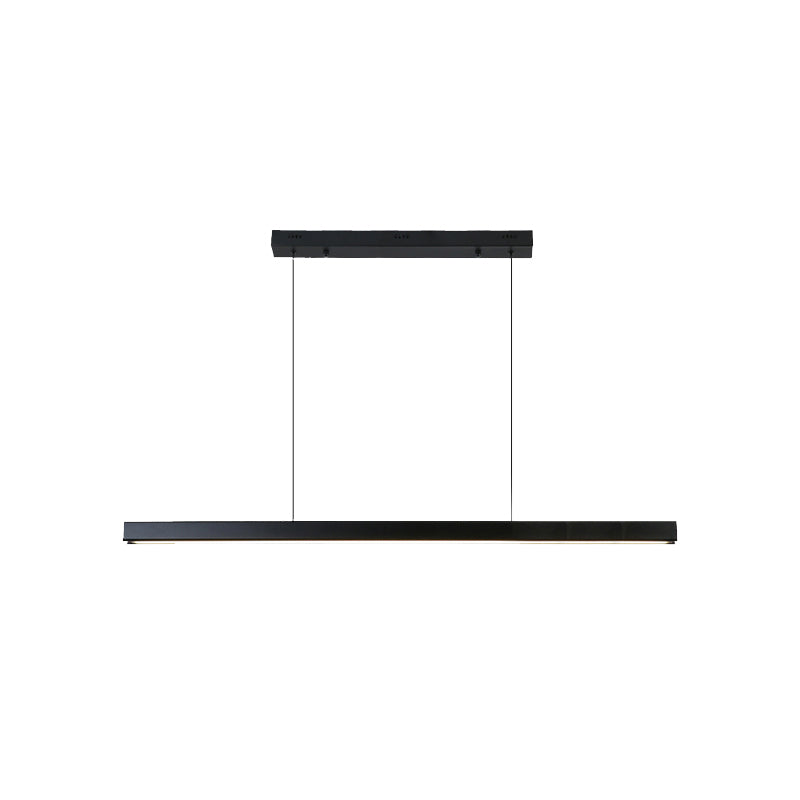 Modern a pendente illuminazione per l'illuminazione a sospensione lineare dell'isola cucina idee di illuminazione dell'isola in nero