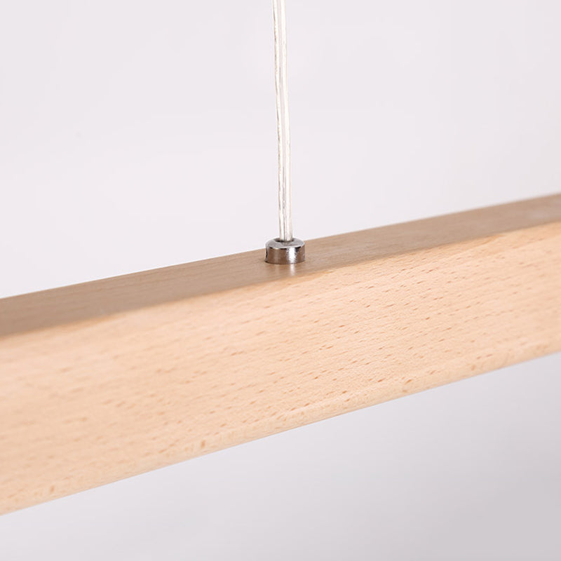 Modern Pendant Lighting for Kitchen Island Linear Island Lighting in Wood