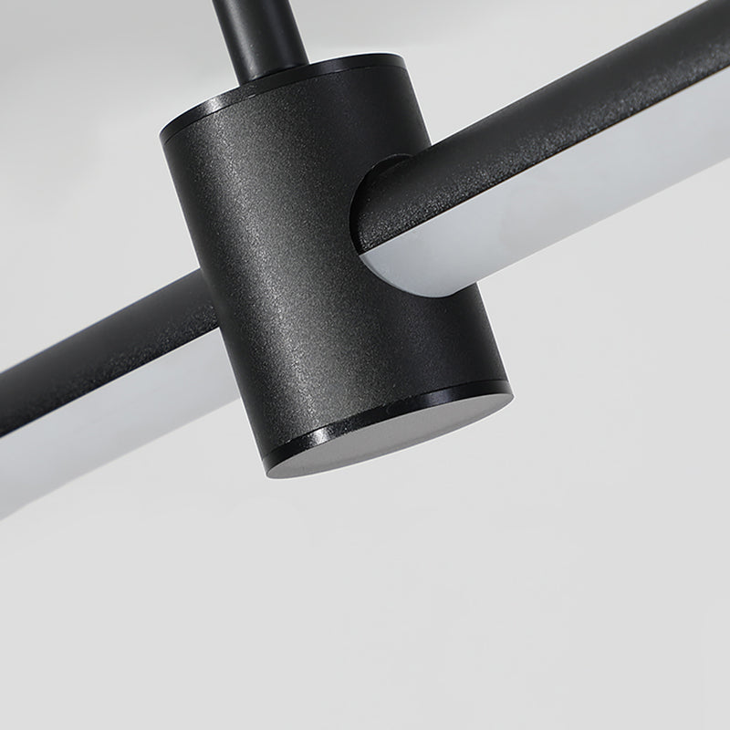 Éclairage de pendentif moderne pour l'îlot de cuisine Idées d'éclairage de l'île de pendentif linéaire