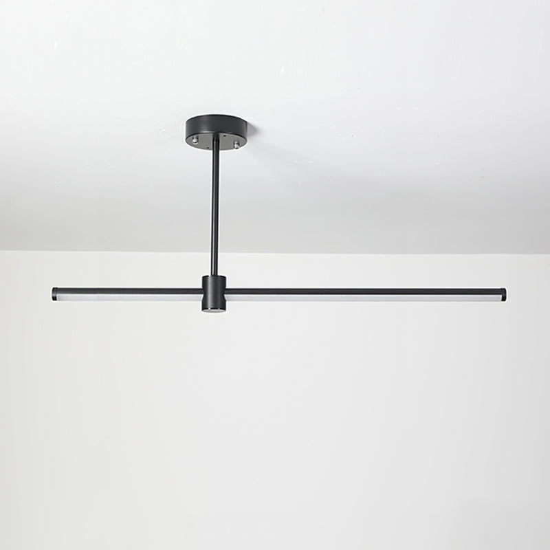 Éclairage de pendentif moderne pour l'îlot de cuisine Idées d'éclairage de l'île de pendentif linéaire