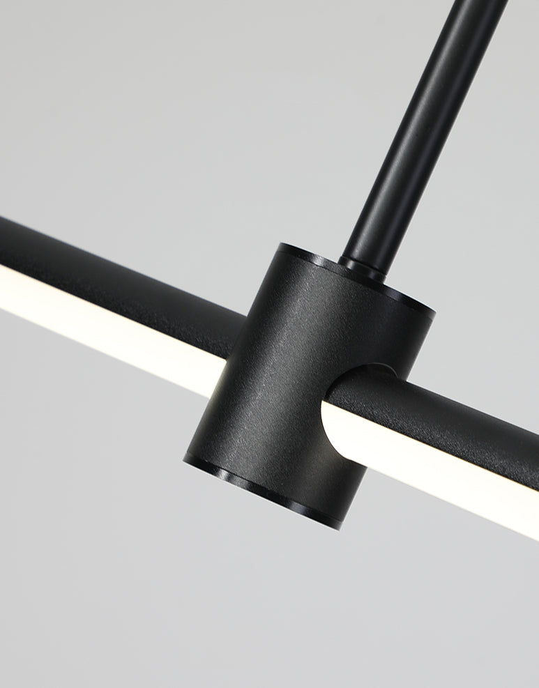 Éclairage de pendentif moderne pour l'îlot de cuisine Idées d'éclairage de l'île de pendentif linéaire