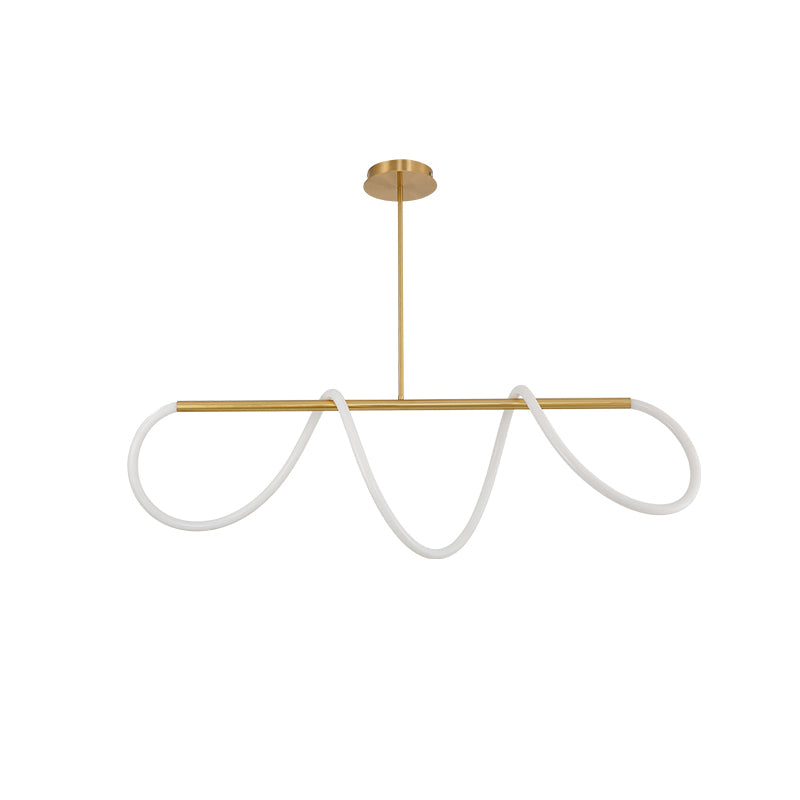 Contemporary Pendant Lights for Kitchen Island Linear Island Lighting Hanging Island Lights in Gold