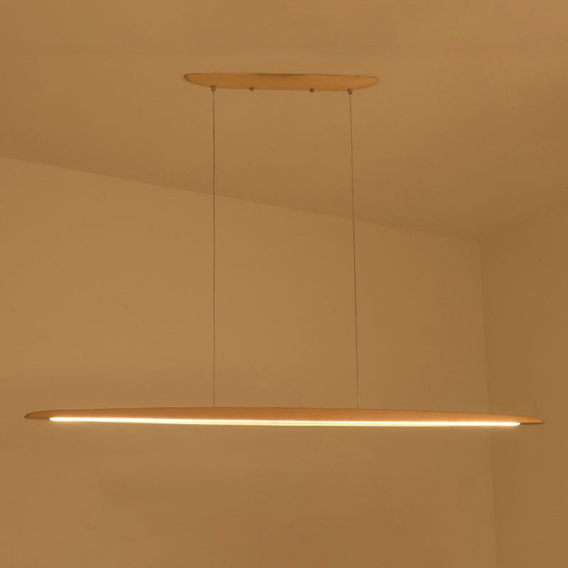 Luci a ciondolo da cucina moderna Lampaggio di illuminazione isola lineare in metallo