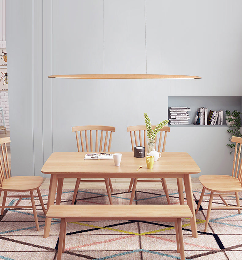 Luci a ciondolo da cucina moderna Lampaggio di illuminazione isola lineare in metallo