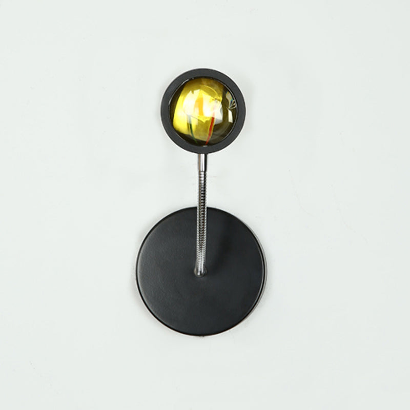 Armed 1-Light Modern Sconce Light LED Metal Wall Lighting Ideas for Living Room