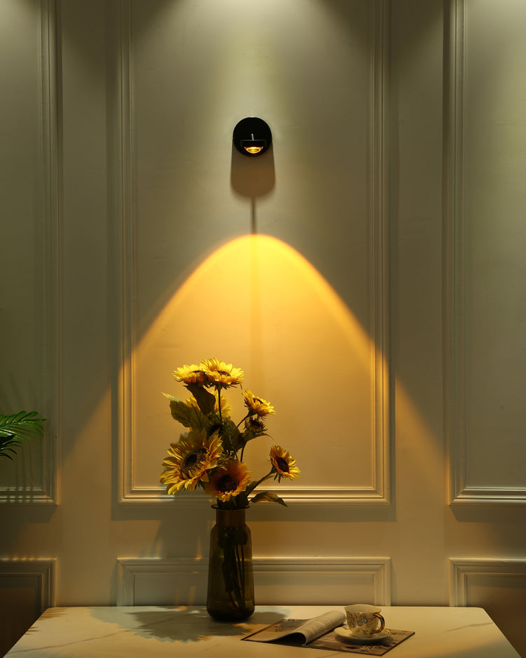 Armed 1-Light Modern Sconce Light LED Metal Wall Lighting Ideas for Living Room