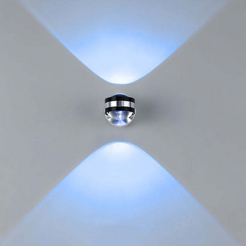 Silver Aluminium Modern Murce Murce Global LED Mur Murd Mounted for Hotel