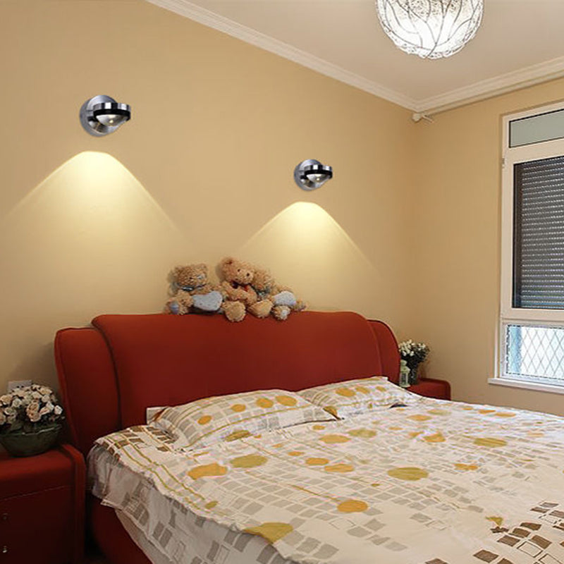 Silver Aluminium Modern Murce Murce Global LED Mur Murd Mounted for Hotel