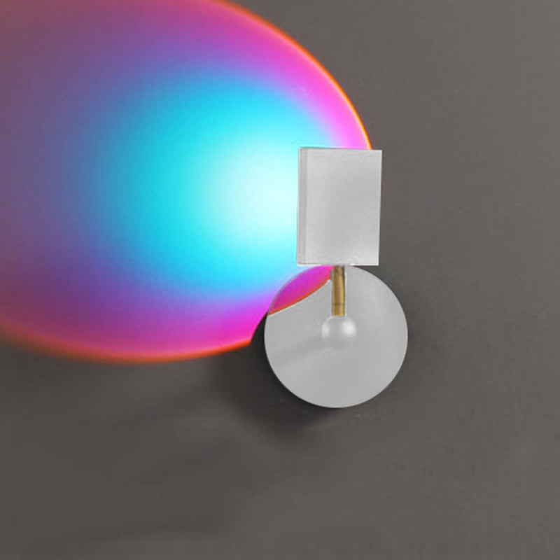 Armed LED Wall Lamp 1-Light Modern Aluminum Wall Mounted Light for Living Room