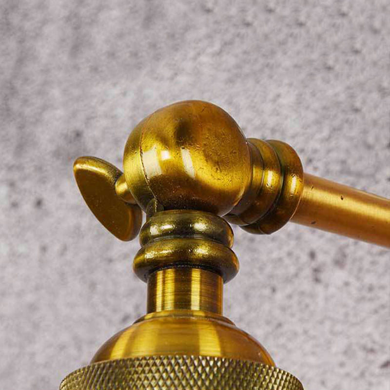 Industrial Clad Cone Wall Lights Iron 1-Light Wall Sconce Lighting in Gold