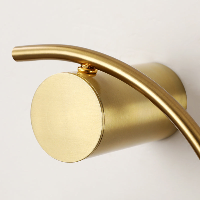 1-licht ronde wand SCONCE Moderne eenvoudige stijl glazen wandverlichting in zwart en goud