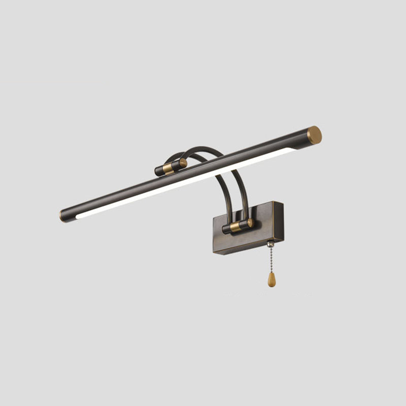 Modern Minimalist LED Adjustable Wall Lamp Copper Linear Wall Light with Acrylic Shade