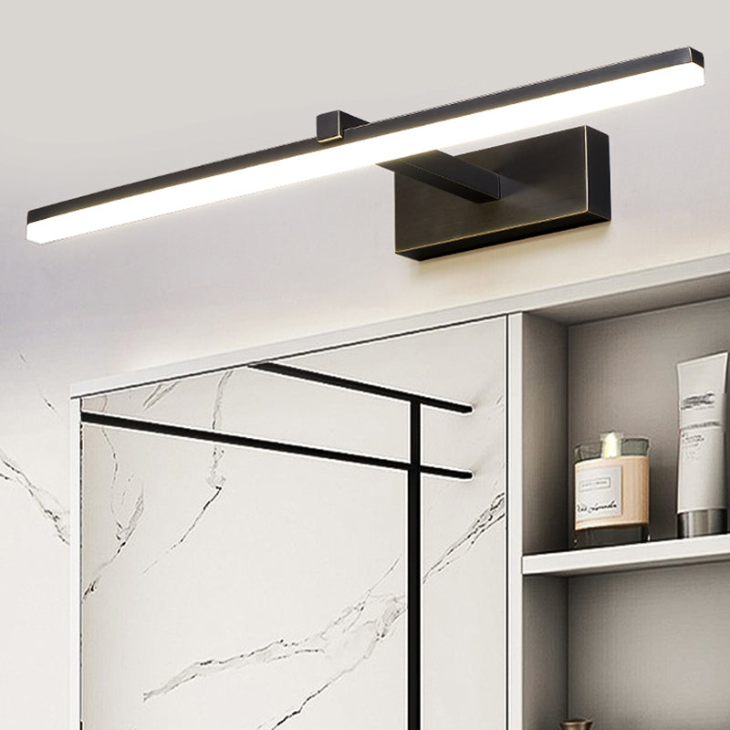 Modern Linear Vanity Sconce Lights Metal 1-Light Wall Lighting Fixture for Bathroom