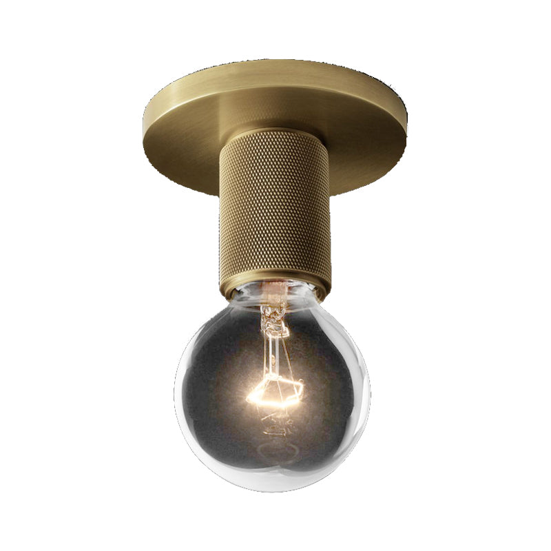 Globe/cône/cylindre/trompette en verre plafonnier suspendu moderne 1 lumière éclairage encastré en laiton pour balcon