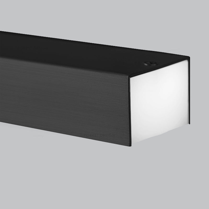 Luci a sospensione contemporanea per l'isola di cucina Linear Lighting Island Lampade in nero