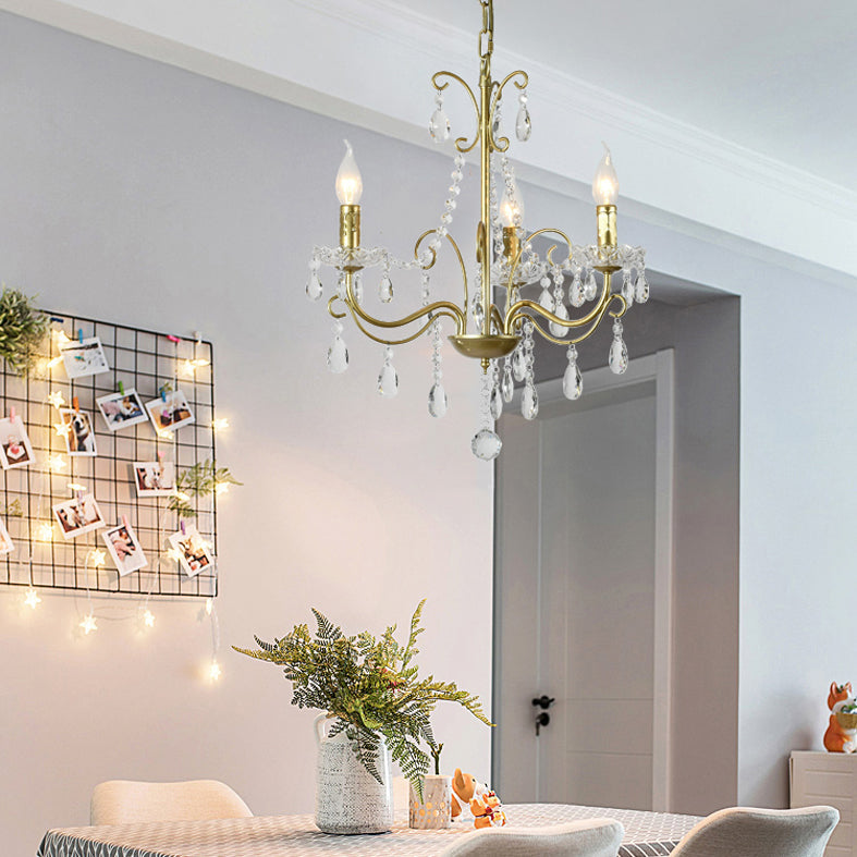 Candle Chandelier Light Fixture Traditional Metal Pendant Lighting for Restaurant