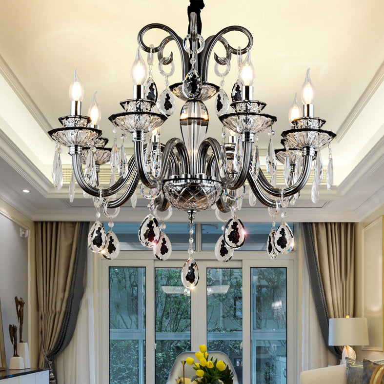 Kerze Kronleuchter Leuchte Traditionelle Kristallheizbeleuchtung für das Restaurant