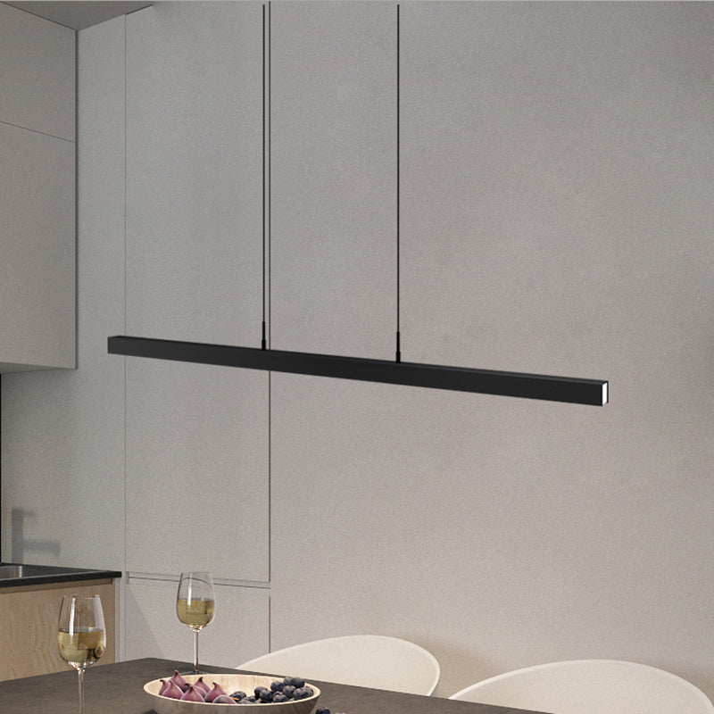 Lámpara de lámpara de iluminación lineal de lámpara de iluminación moderna lámpara de lámpara de iluminación en negro