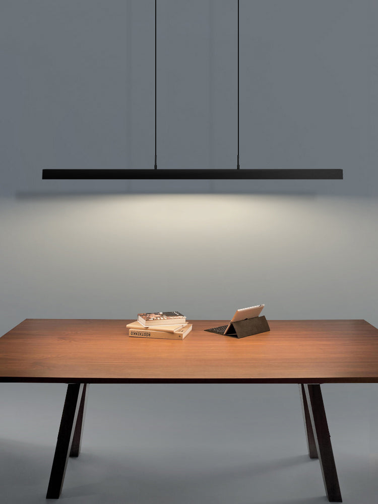 Lámpara de lámpara de iluminación lineal de lámpara de iluminación moderna lámpara de lámpara de iluminación en negro