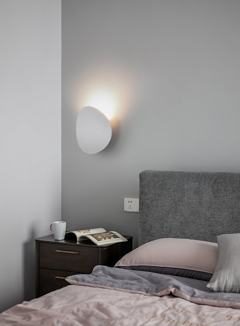 Lámpara de pared circular de aluminio de pared de pared LED minimalista moderna para espacios interiores