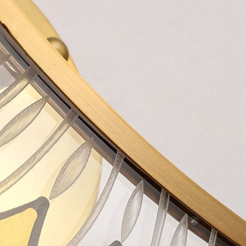 Contemporary Copper Acrylic Wall Mounted Lighting LED Wall Sconce for Bedroom