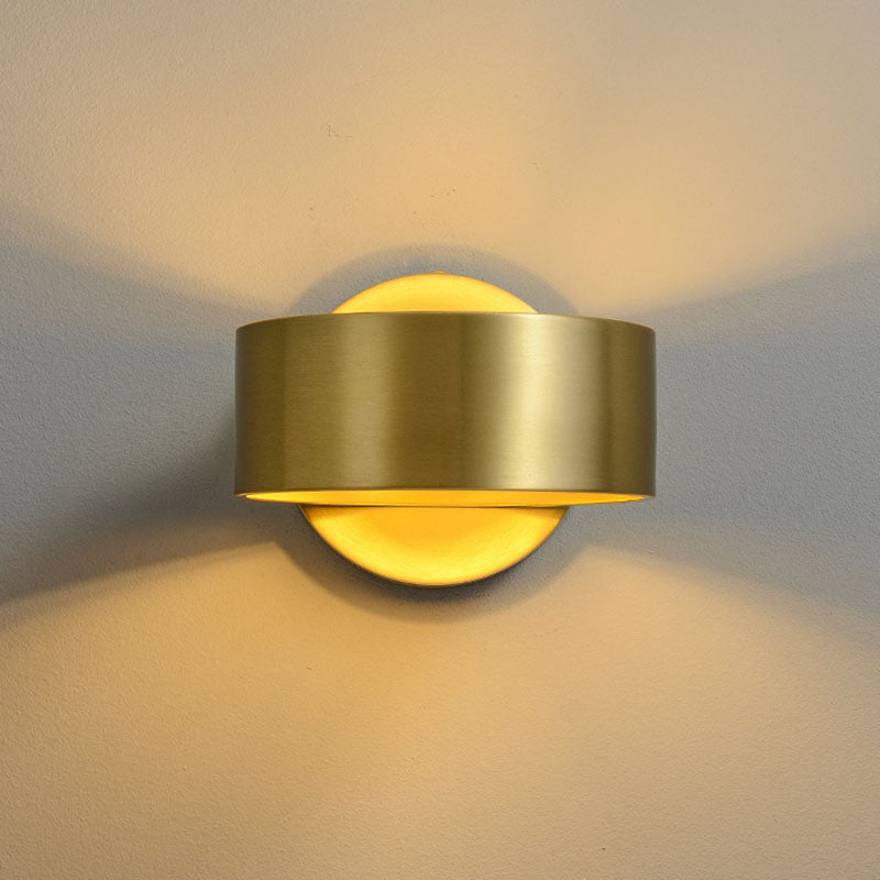Lampada da parete con cerchio in metallo oro SCONCE DELLA LAMPO DI SCONCE PER LA SOGGIO