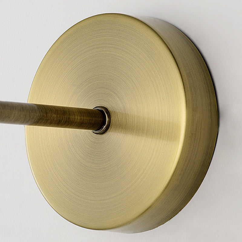 1 Licht lineare und halbe Zylinder Wandleuchte moderne einfache Stilbeleuchtung in Gold