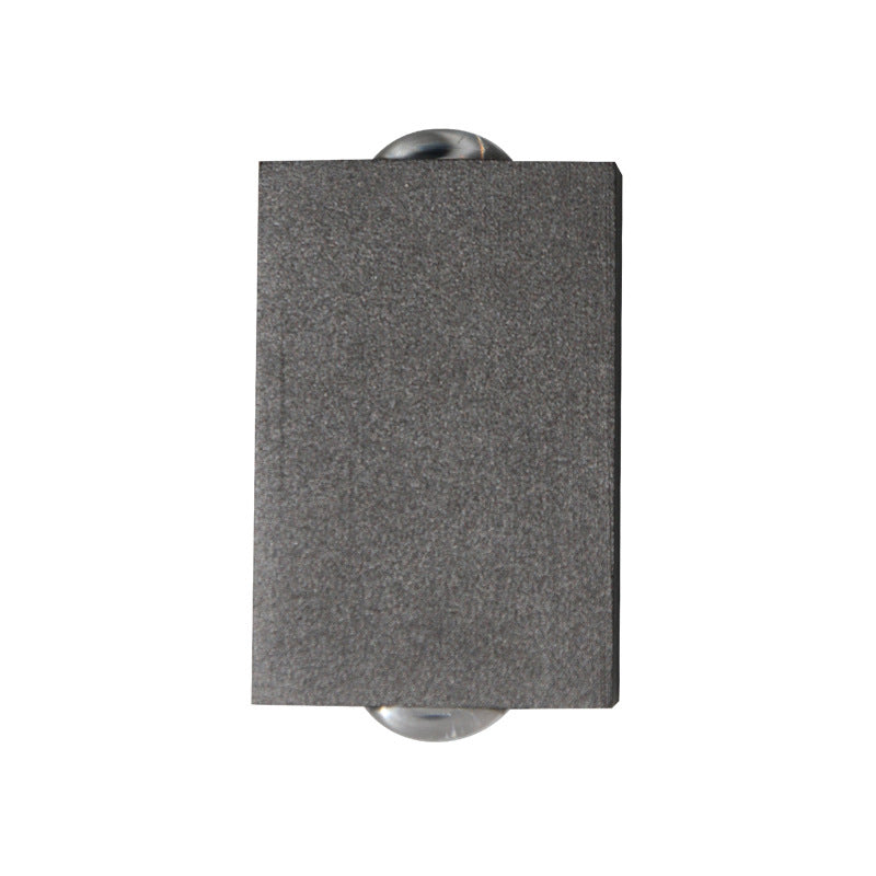 Black Geometric LED Wall Lamp in Modern Concise Style Aluminium Wall Sconce with Glass Shade