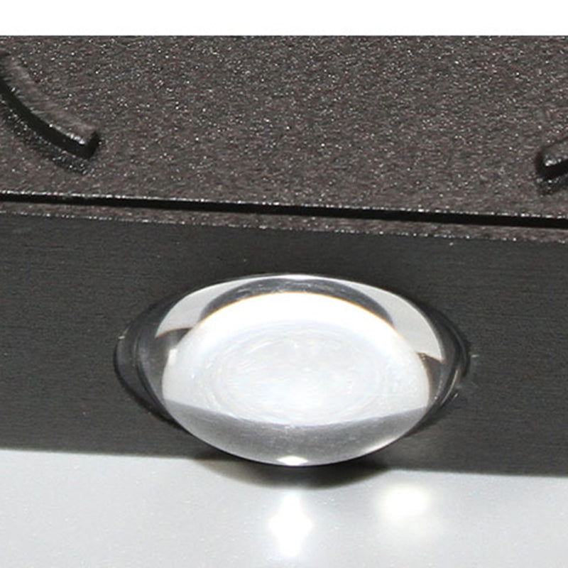 Black Geometric LED Wall Lamp in Modern Concise Style Aluminium Wall Sconce with Glass Shade