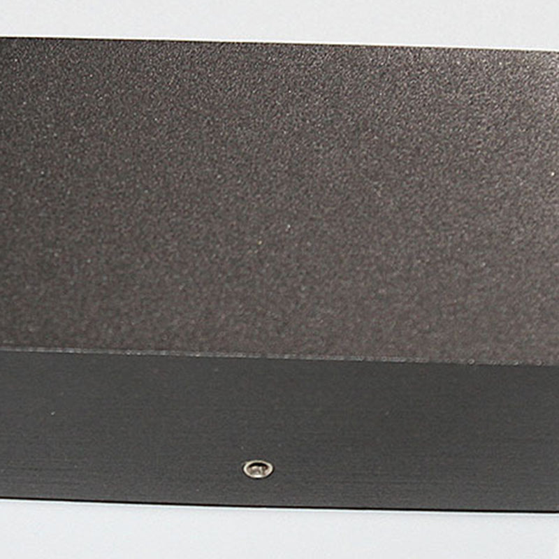 Black Geometric LED Wall Lamp in Modern Concise Style Aluminium Wall Sconce with Glass Shade