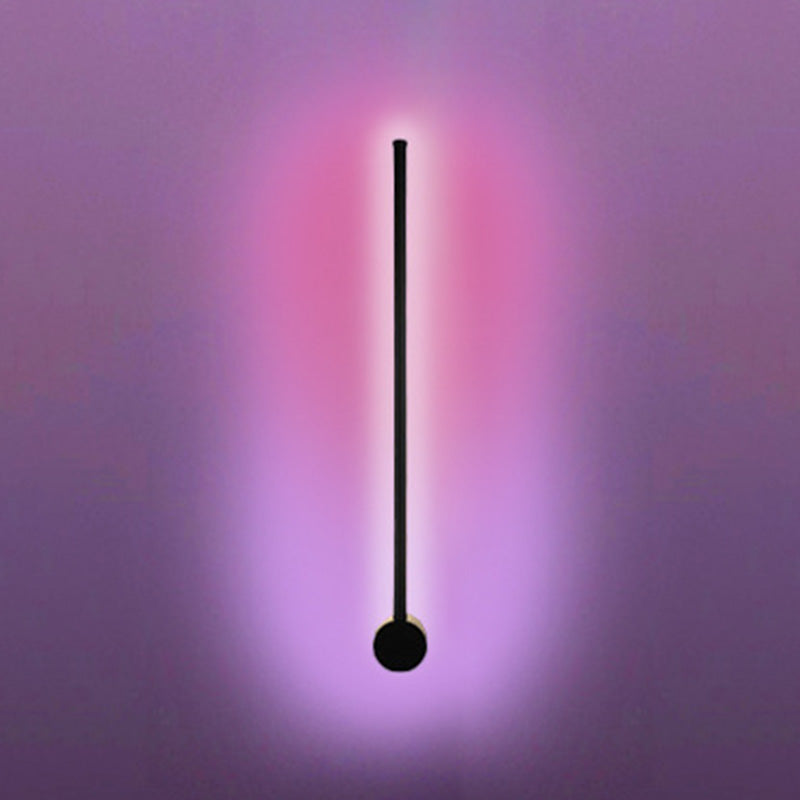 Metallstange Wandmontageleuchte moderne RGB -Leuchtenleuchte in Schwarz