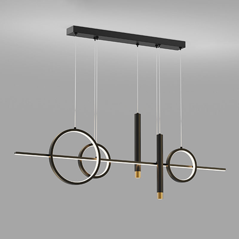 Metal Shaded Island Pendant Light Simplicity LED Island Ceiling Light for Dinning Room