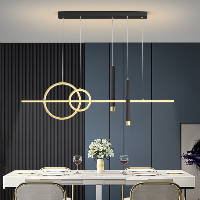 Metal Shaded Island Pendant Light Simplicity LED Island Ceiling Light for Dinning Room