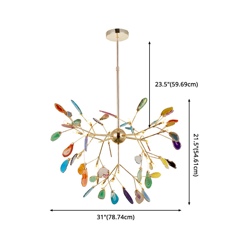 Fireflies Camera da letto Lampaggio dell'illuminazione Metal Minimalist Style Pendente lampadario