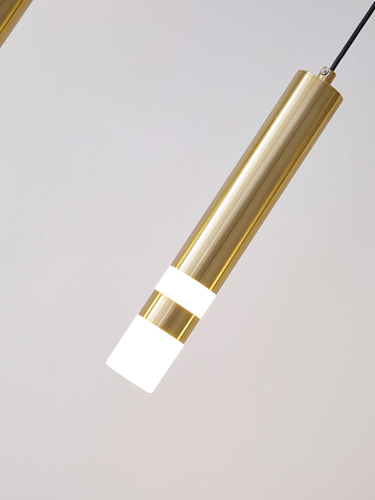 Zylinder Esszimmer Island Leuchte Metall LED Nordic Island Deckenleuchte in Gold