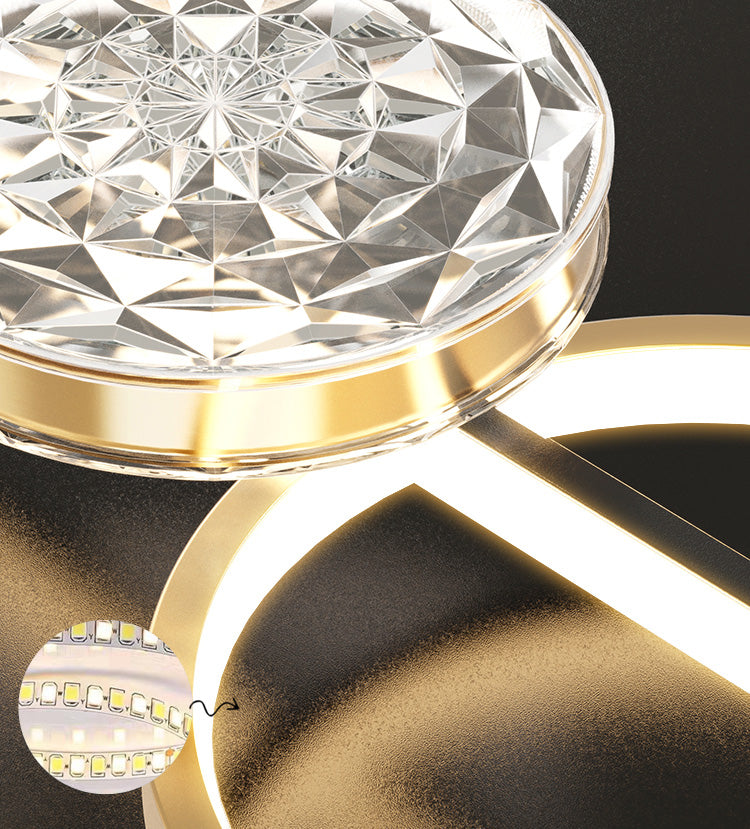 Nordic Linear Island Chandelier Light Metal Dinning Room LED Island Lightture en or-noir