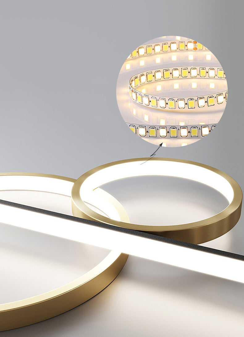 Minimalist LED Island Lighting Fixture Linear Island Chandelier Light with Metal Shade