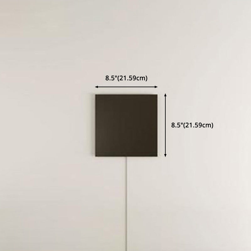 Accesorio de pared de la sala de estar cuadrado RGB Luz de pared minimalista Splock en negro