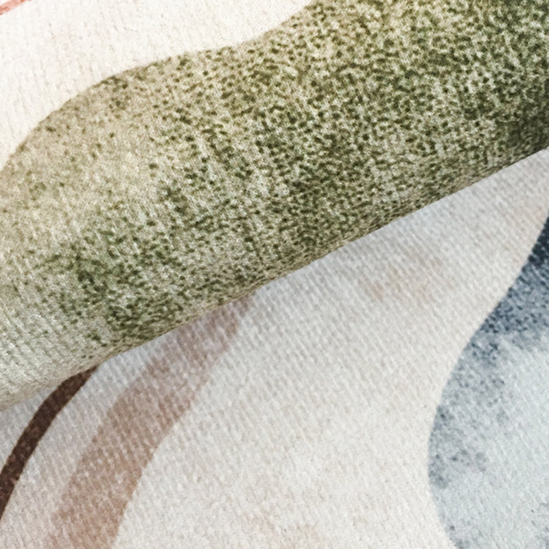 Color Mixed Luxury Area Carpet Polyester Color Blooming Indoor Rug Washable Carpet for Living Room