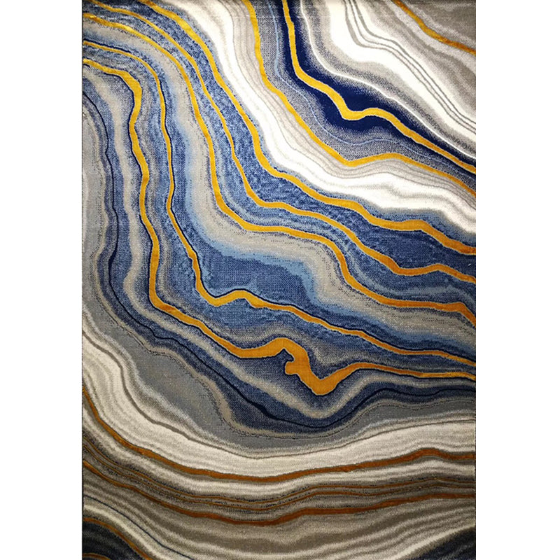 White Tone Modern Indoor Rug Polyester Gradient Rendering Carpet Easy Care Rug for Home Decoration