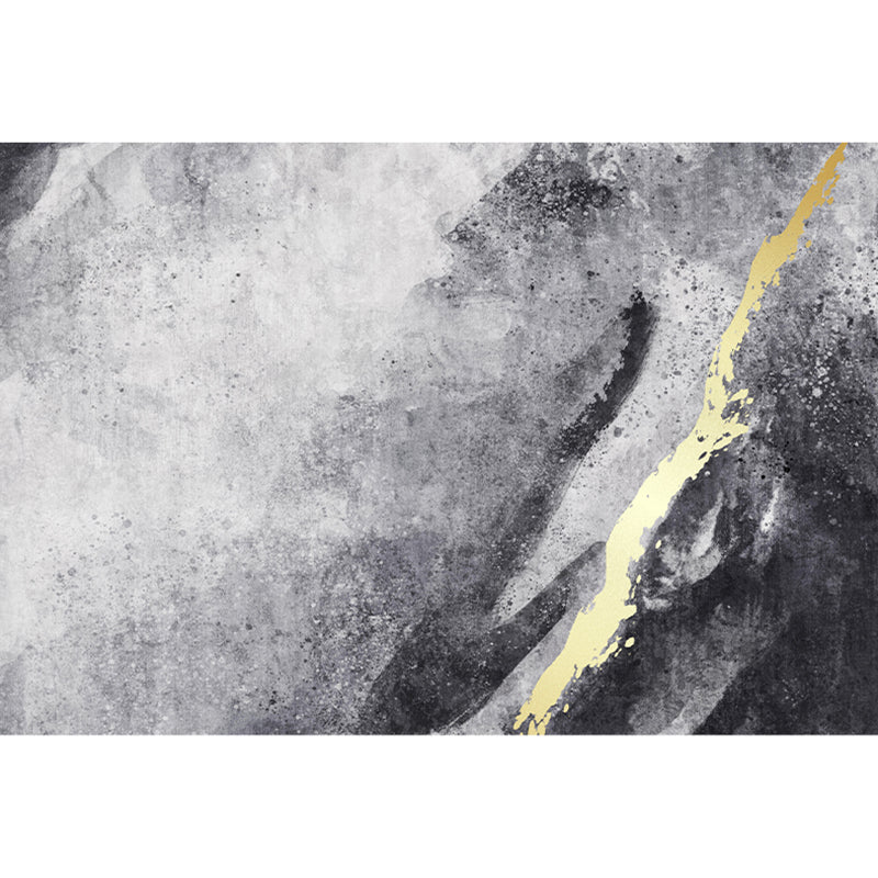 Simplicity Color Blooming Rug Multicolor Polyester Area Carpet Anti-Slip Backing Rug for Living Room